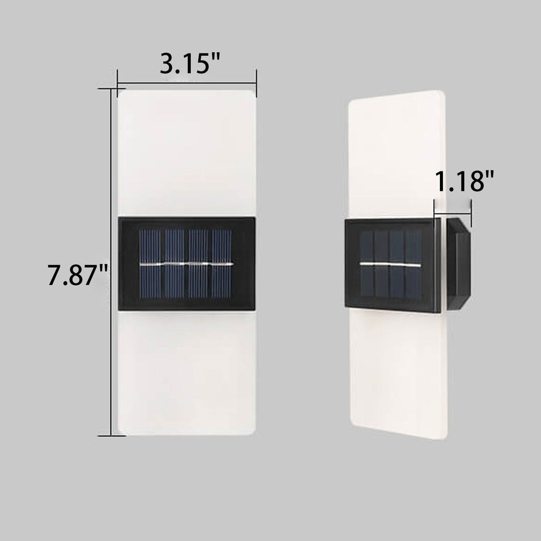 Stornfield | LumaZen Lampe Murale LED Solaire | Résistante aux Intempéries | Éclairage Extérieur Alimenté par Solaire | Décor de Jardin & Patio