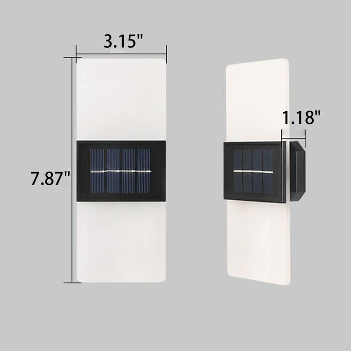 Stornfield | LumaZen Lampe Murale LED Solaire | Résistante aux Intempéries | Éclairage Extérieur Alimenté par Solaire | Décor de Jardin & Patio