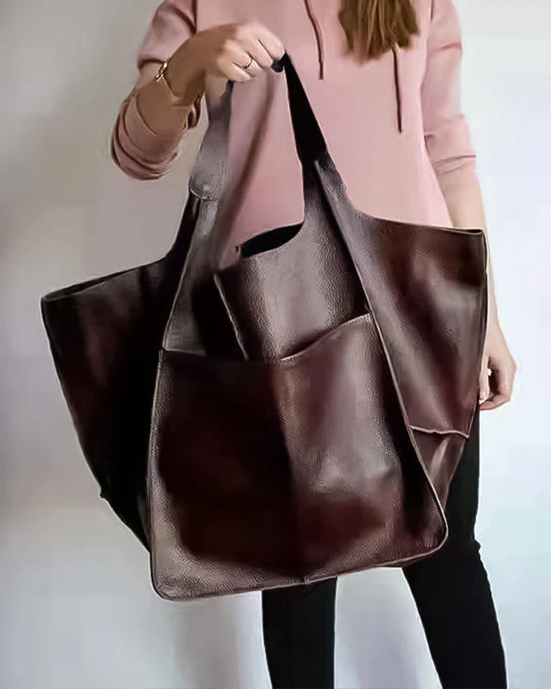 Stornfield | Sac en cuir chic et durable avec grande capacité - Élégant, sac à main pour femmes polyvalent