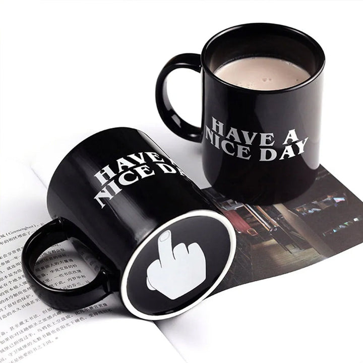 Coffee Cup Have a Nice Day middle finger funny cup original gift | Stornfield