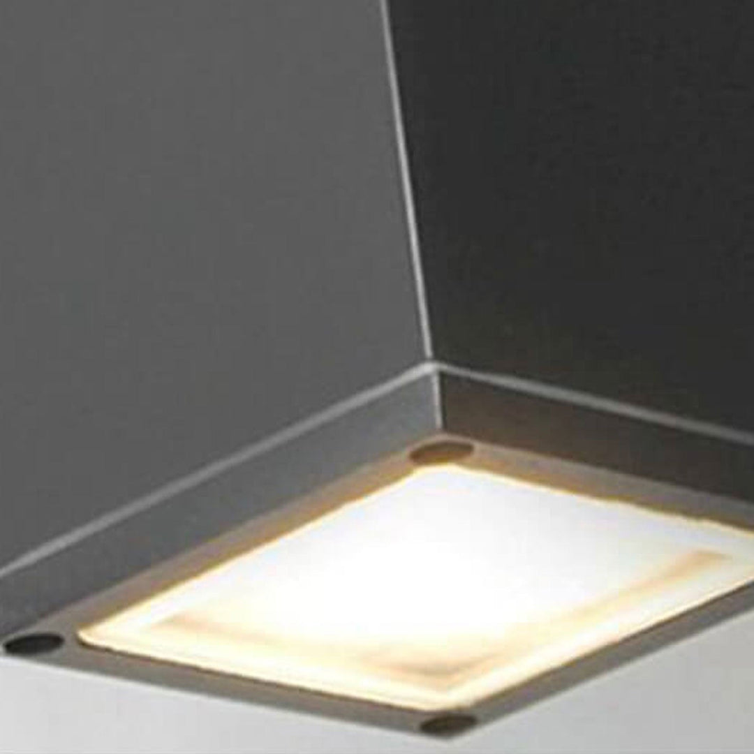 Modern Minimalist Square Column LED Luminous Outdoor Waterproof Wall Sconce Lamp | Stornfield