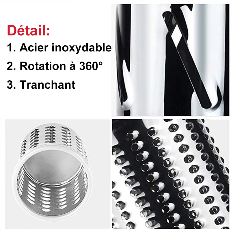 3-in-1 rotary cheese grater vegetable slicer | Stornfield