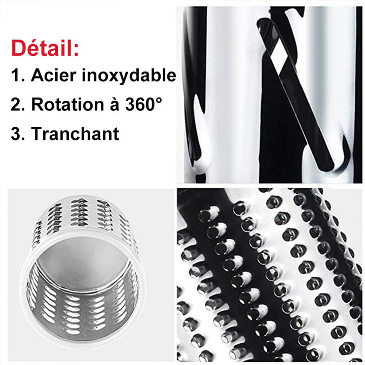 3-in-1 rotary cheese grater vegetable slicer | Stornfield