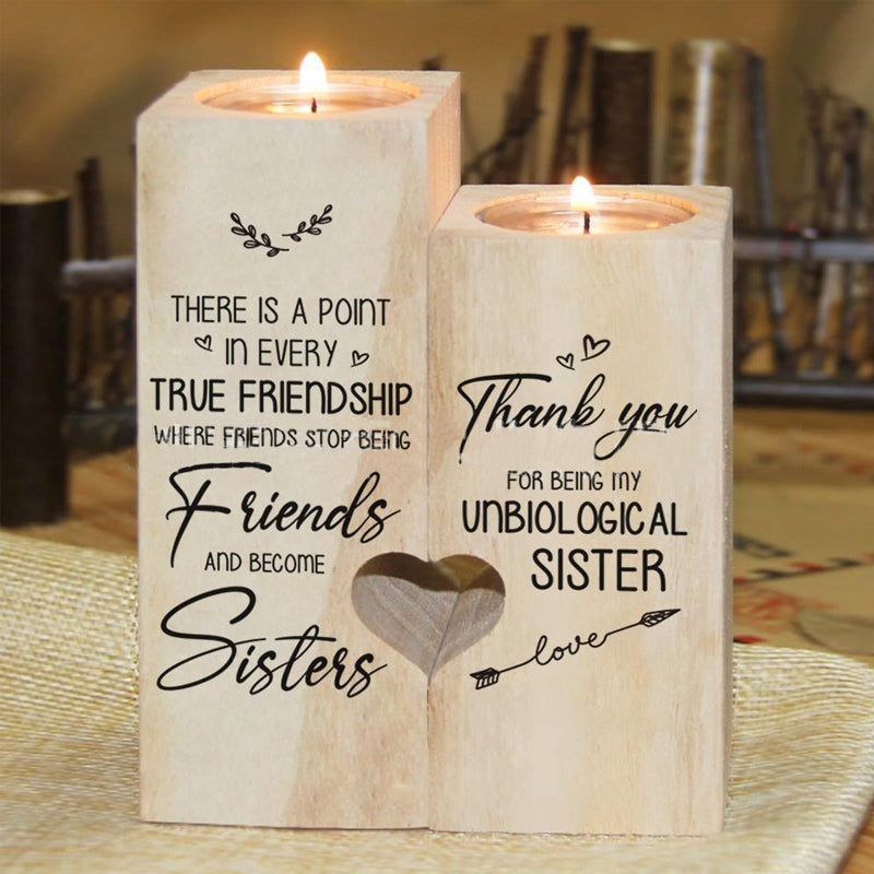 Smile A Lot More - Wooden Candle Holder with Candle Gift for Your Loved Ones | Stornfield