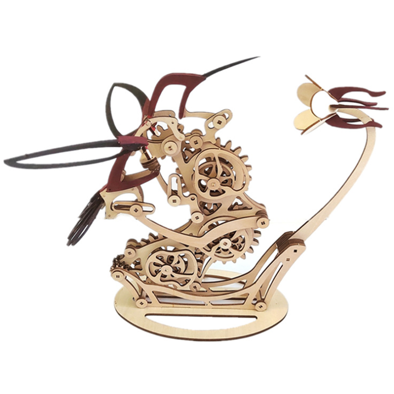 Stornfield | Wood kinetic hummingbird sculpture