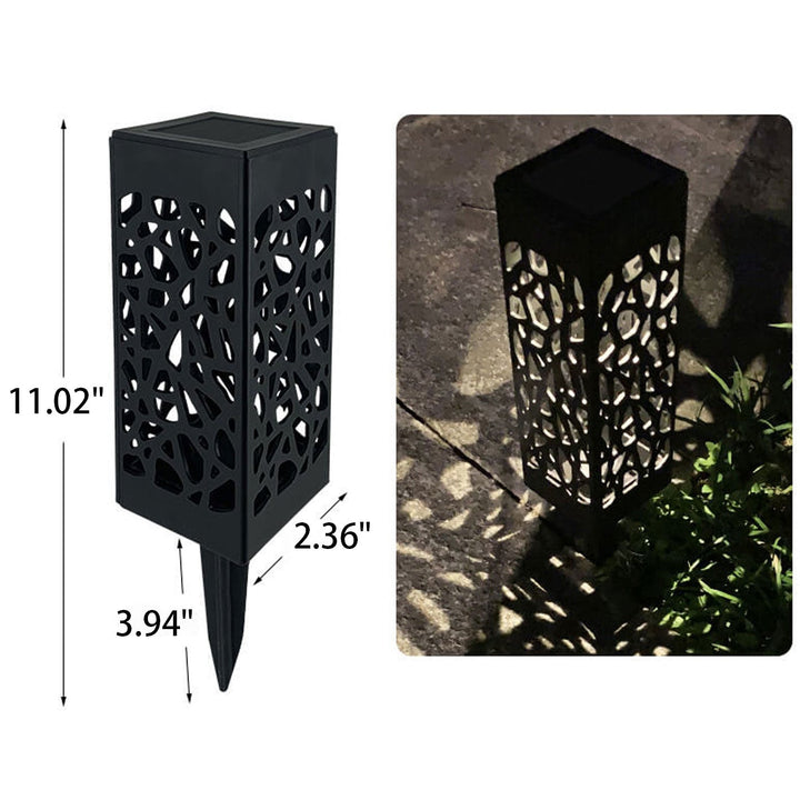 Creative Hollow Square Column LED Outdoor Lawn Ground Insert Landscape Light | Stornfield