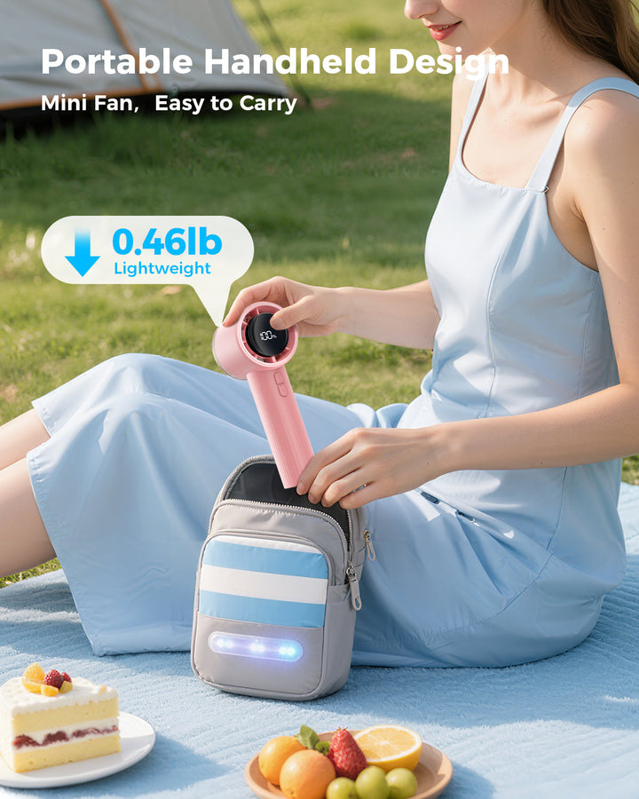 Portable High Speed Handheld Turbo Fan with LED Display | Stornfield