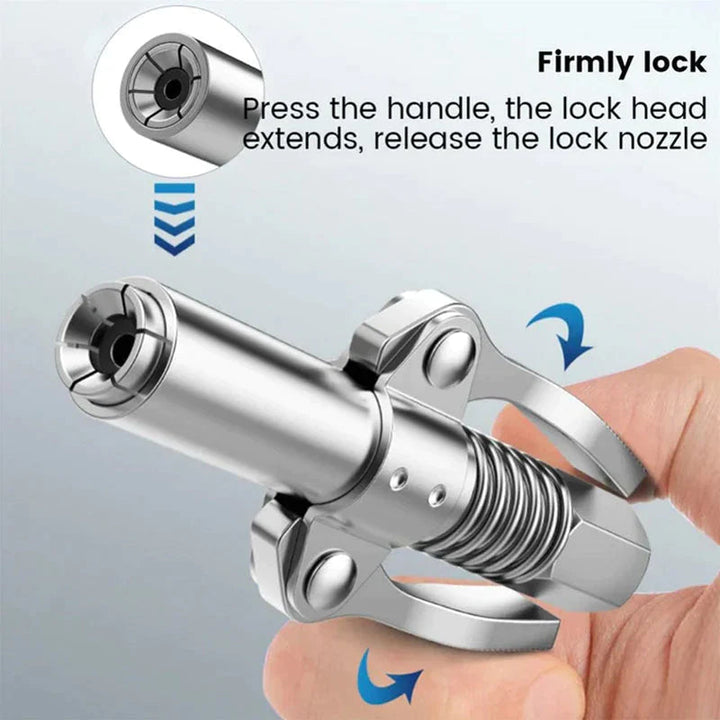 Strong lock on grease nipples | Stornfield