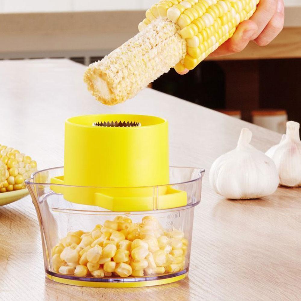 Cob Corn Stripper With Built-In Measuring Cup And Grater | Stornfield