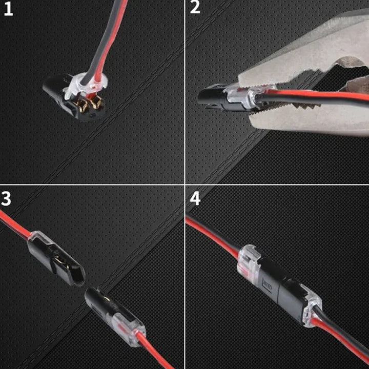 Double-wire Push-in Connector with Locking Buckle | Stornfield