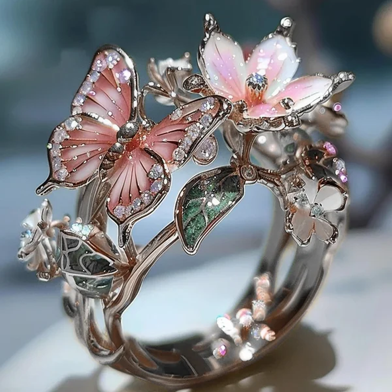 Butterfly flower ring | Stornfield