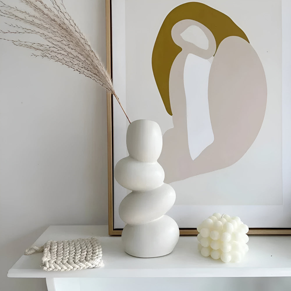 Large modern decorative egg-shaped bowl