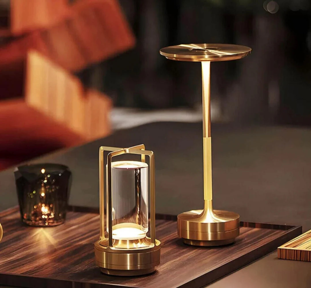 Waterproof and Portable Crystal Table Lamp - AuroraGlow | Stornfield