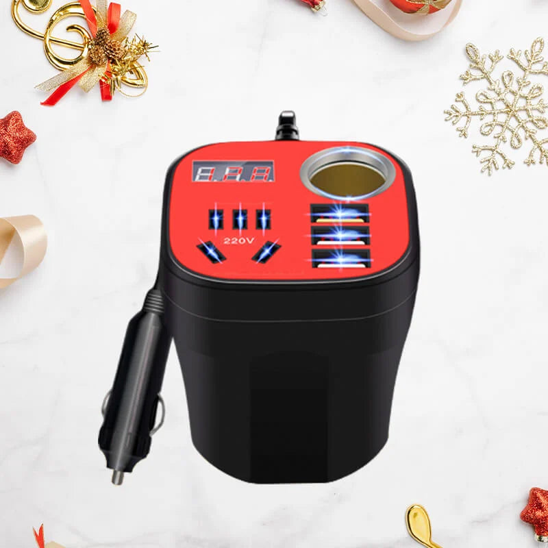 Car Mounted Cup Type Inverter Converter QC Charger | Stornfield