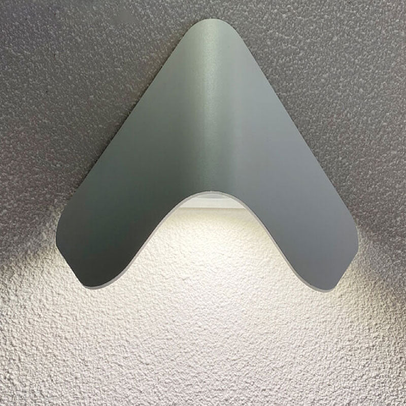 Modern Creative Triangle Aluminum LED Outdoor Waterproof Wall Sconce Lamp | Stornfield