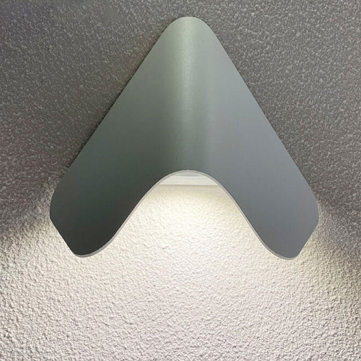 Modern Creative Triangle Aluminum LED Outdoor Waterproof Wall Sconce Lamp | Stornfield