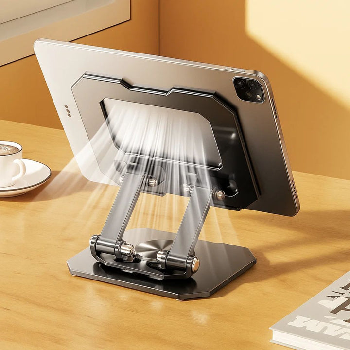 DeskEase | Adjustable Tablet Stand – Ergonomic Comfort – Foldable Non-Slip Design – Ideal for Work, Study, Travel, and Video Calls Stornfield
