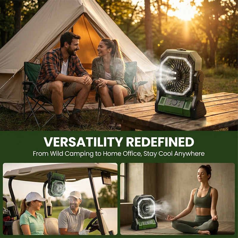 Rechargeable Outdoor Camping Fan Light | Stornfield