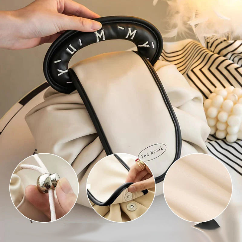 Drawstring handbag for makeup | Stornfield