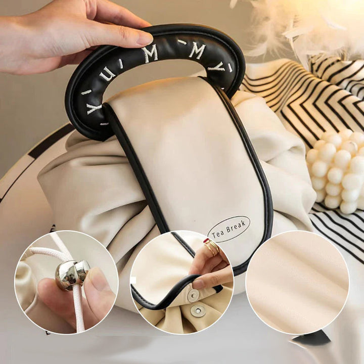 Drawstring handbag for makeup | Stornfield