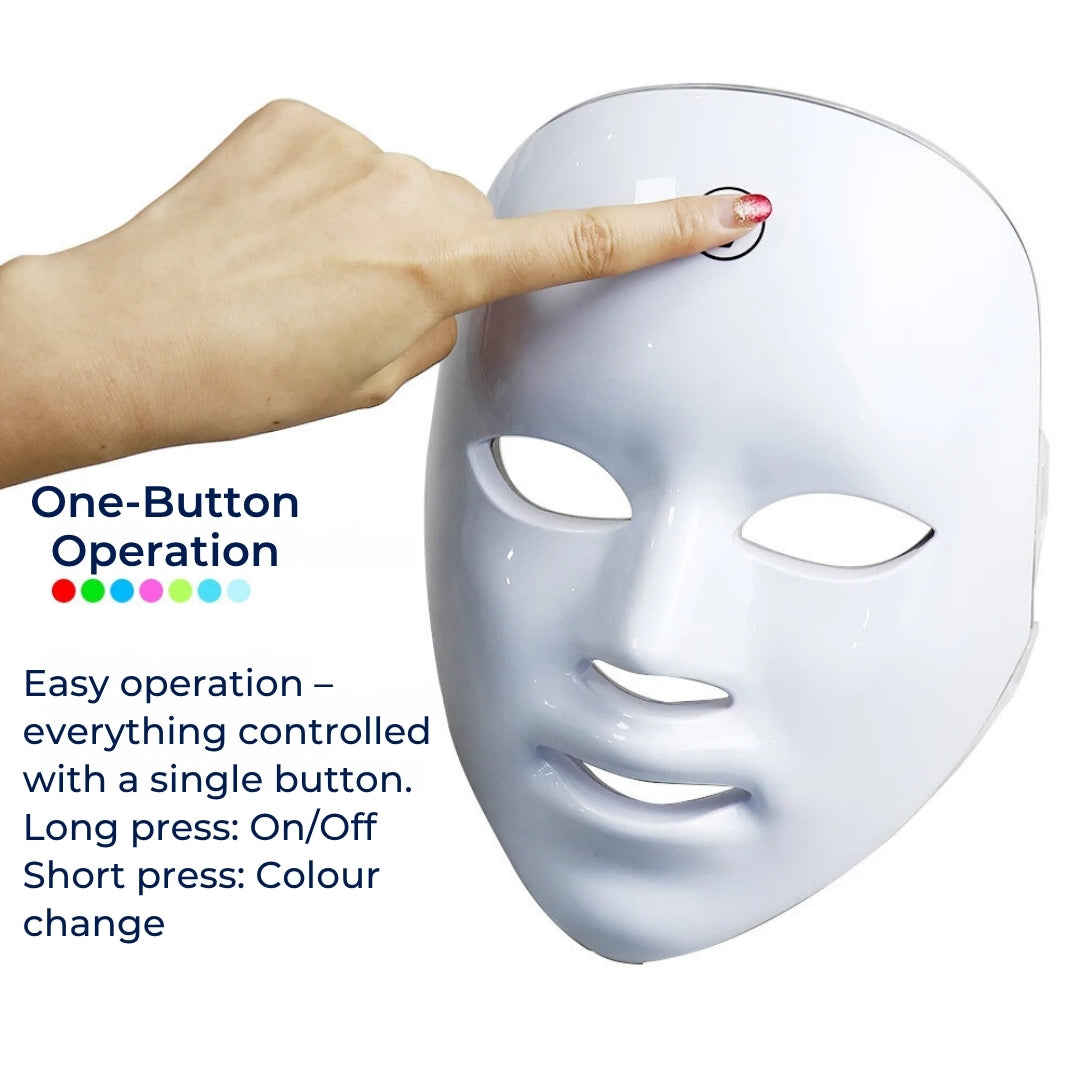 GlowSkin Pro LED Light Therapy Mask | Boosts Collagen - Reduces Wrinkles - Improves Skin Texture - Soothes Redness Stornfield