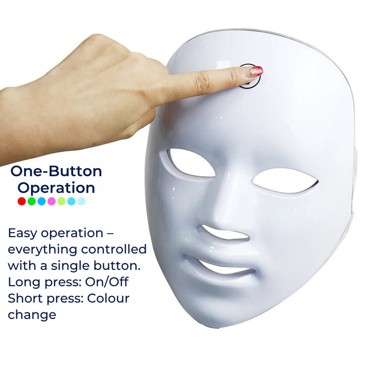 GlowSkin Pro LED Light Therapy Mask | Boosts Collagen - Reduces Wrinkles - Improves Skin Texture - Soothes Redness Stornfield
