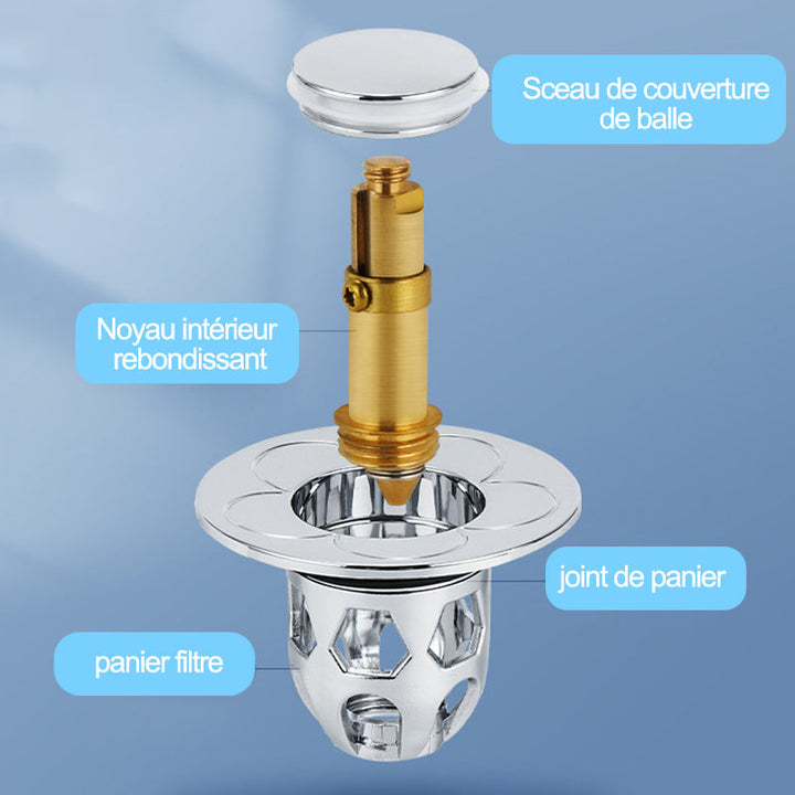 Universal water head drain plug for sink | Stornfield