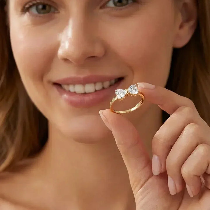 Stornfield | S925 Moissanite Feminine Bow Ring