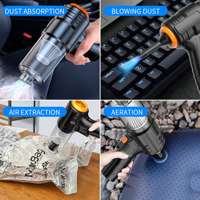 Stornfield | Portable wireless handheld vacuum cleaner, cyclone suction cordless vacuum cleaner, rechargeable vacuum cleaner with strong suction power suitable for cars/offices/homes