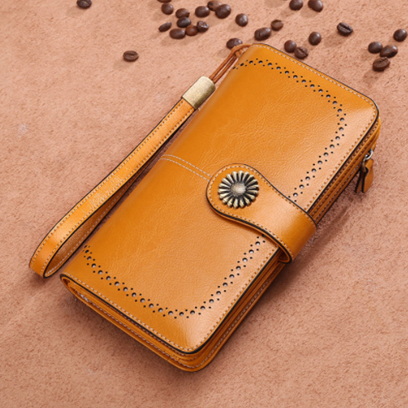 Retro long wallet with large capacity | Stornfield