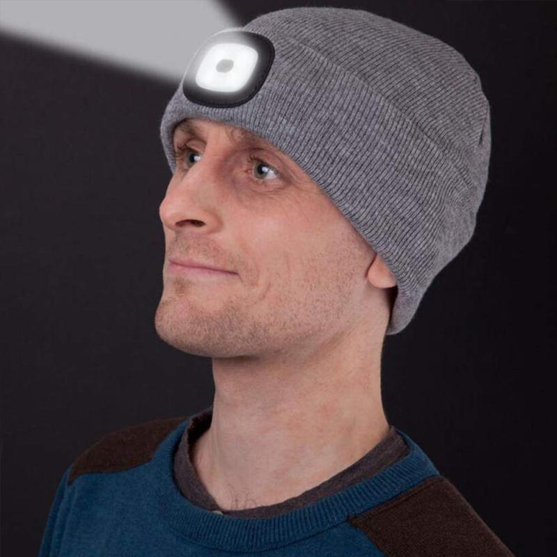 Stornfield | Bonnet à LED amovible avec lampe frontale