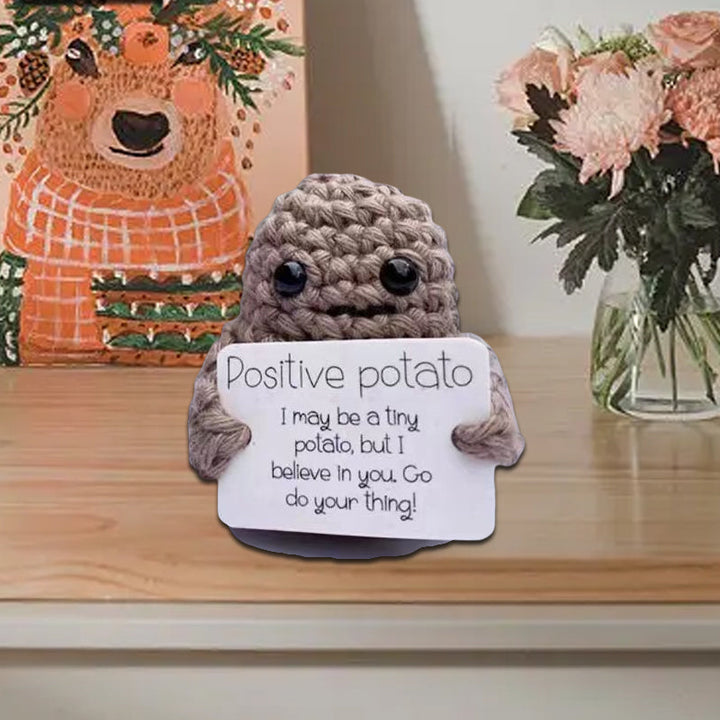 Funny Gift Knitted Positive Potato Stornfield