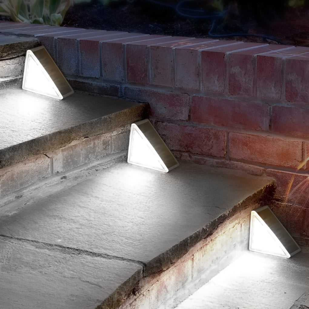 Triangular Intelligent Waterproof LED Solar Outdoor Step Lighting | Stornfield