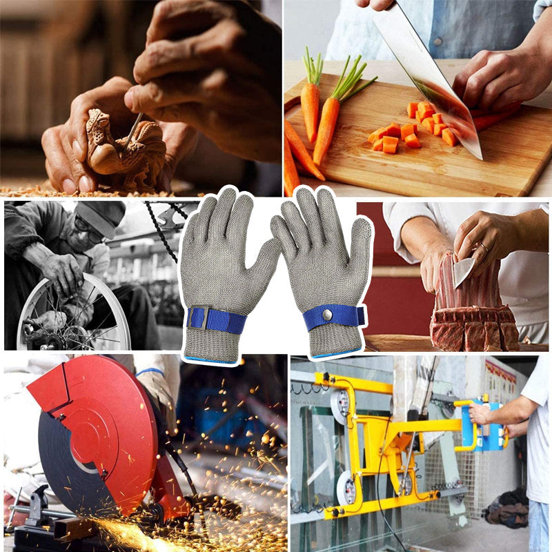Stornfield | Stainless Steel Mesh Metal Protective Gloves for Laboratory