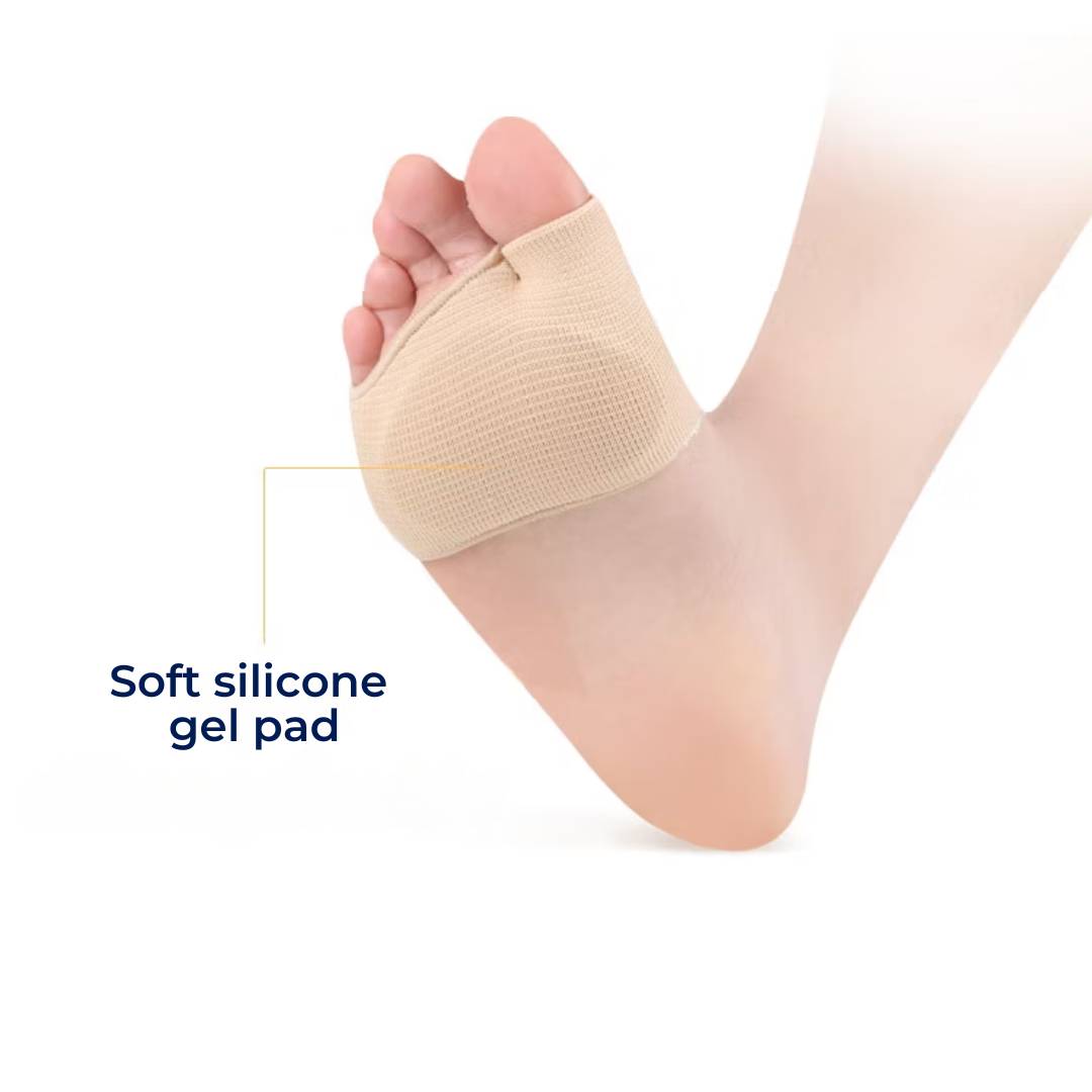 CushionFlex Forefoot Protection | Silicone Gel Cushion - Absorbs Shock on Foot - Pain Relief - for Metatarsalgia - Daily Comfort Stornfield