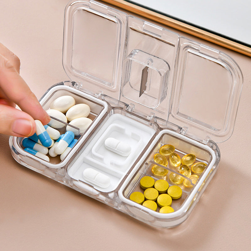 Rectangle Pill Case Organizer Container | Stornfield
