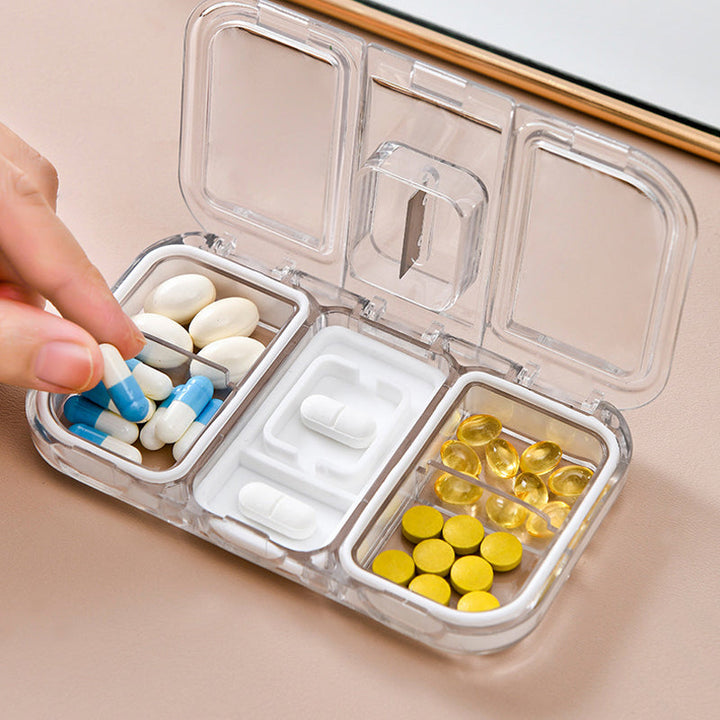 Rectangle Pill Case Organizer Container | Stornfield