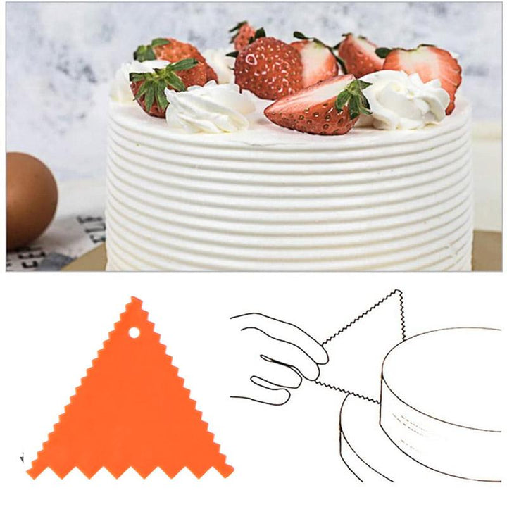 Cake Scraper Edge Decoration Set (6 pieces) | Stornfield