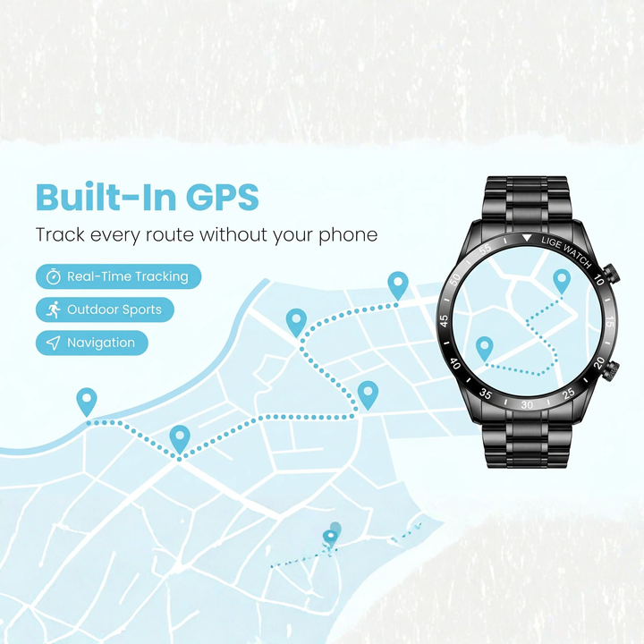 Luxus 4G Smartwatch – Stylish watch with calls, GPS, and health features