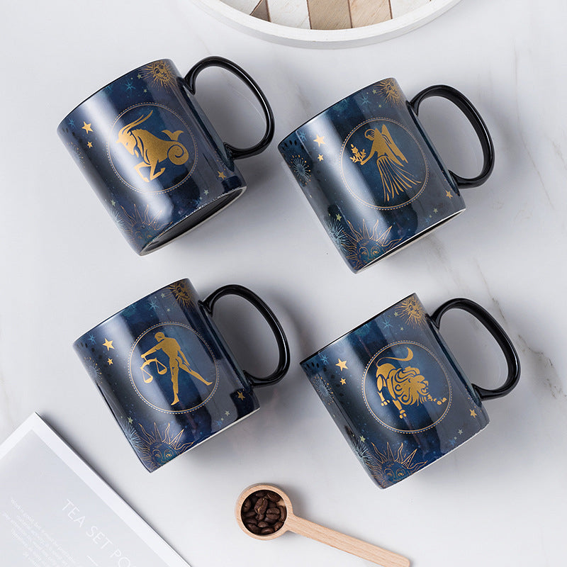 12 Constellations Mug Cobalt Blue Ceramic Coffee Mug | Stornfield