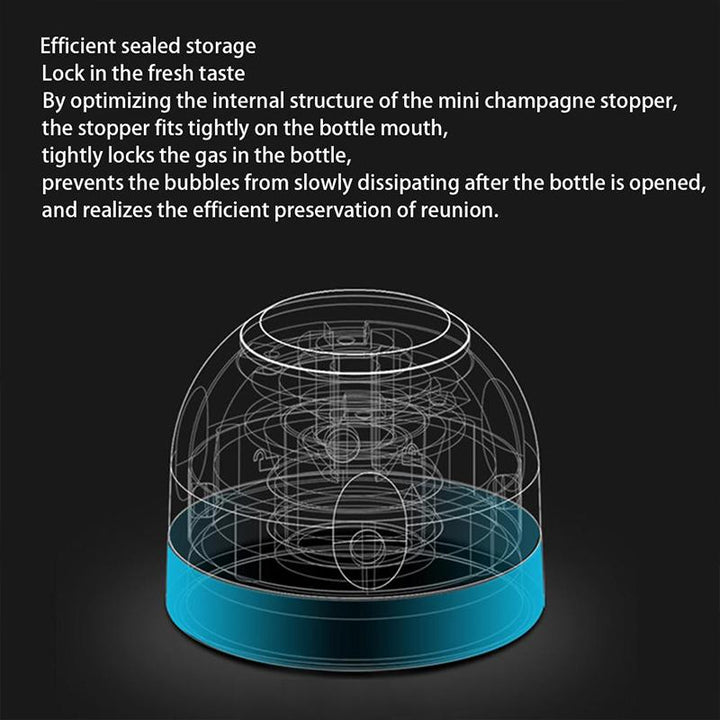 Stornfield | Reusable Airtight Silicone Stopper for Champagne and Wine Bottles