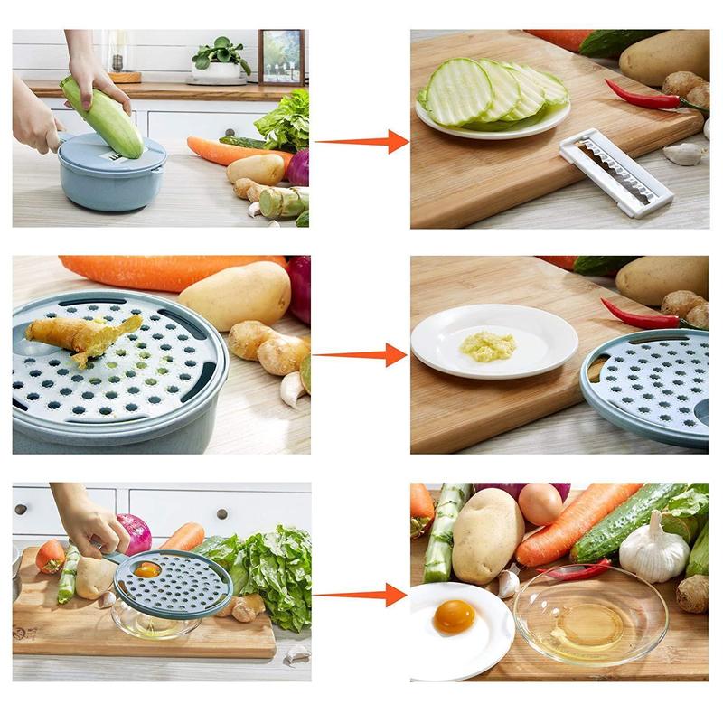 9 Pieces-Multifunctional Vegetable Slicer | Stornfield