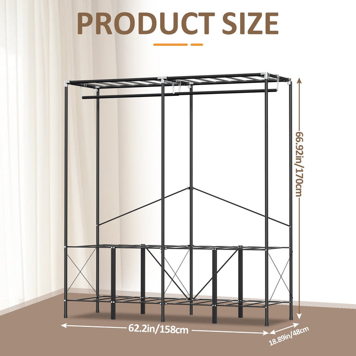 Foldable wardrobe bedroom cabinet | Stornfield
