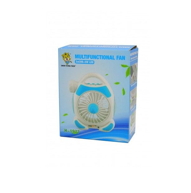 Rechargeable Desktop Fan With Light | Stornfield