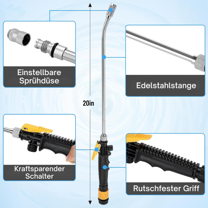 AquaForce 2-in-1 High Pressure Water Gun — Say goodbye to dirt stress and enjoy effortless shine moments! | Stornfield