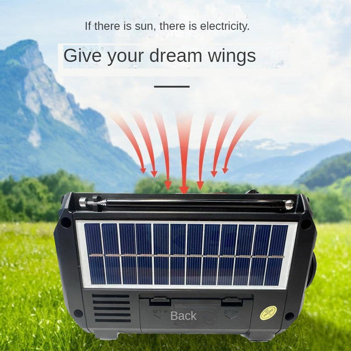 Solar-powered radio for camping | Stornfield