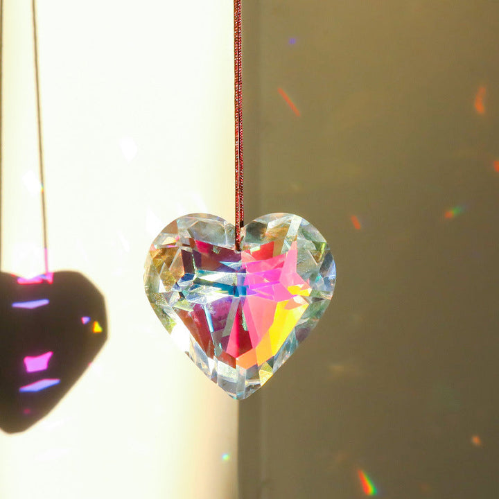Stornfield | GlimmerHeart Attractive Heart-Shaped Light Catcher – Mesmerizing Light Effects for Your Home