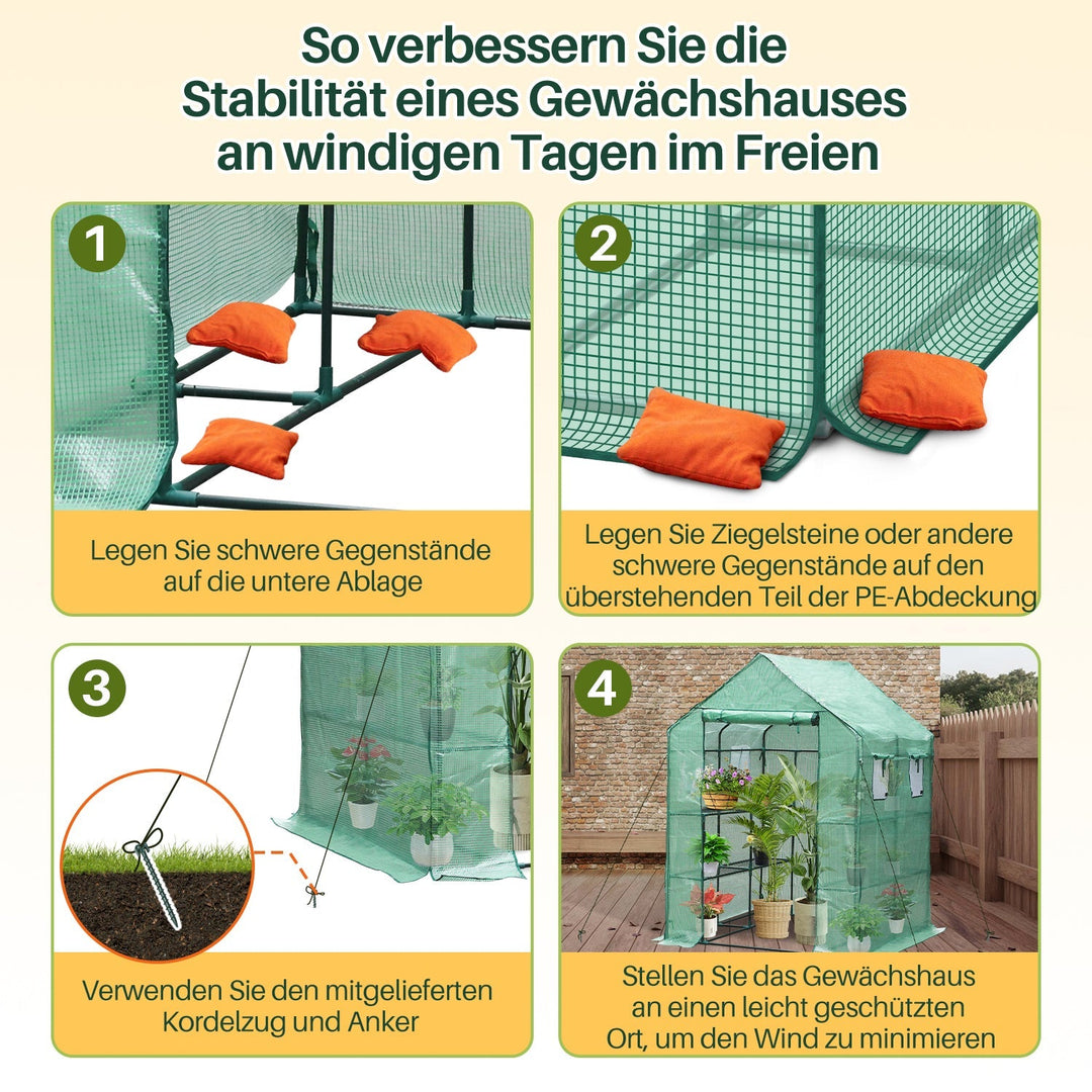 Greenhouse Film Greenhouse with Shelves | Stornfield
