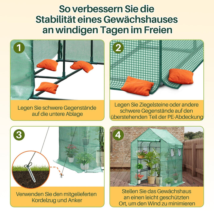 Greenhouse Film Greenhouse with Shelves | Stornfield