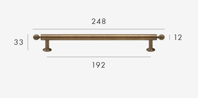 BrassElegance Solid Brass Antique T-Handle Stornfield